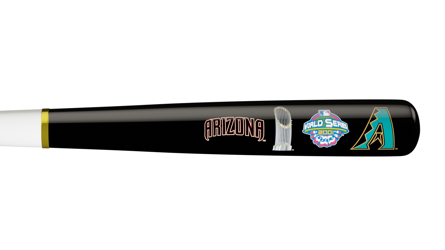 Diamondbacks 2001 WS Champs Bat | Relive Baseball History