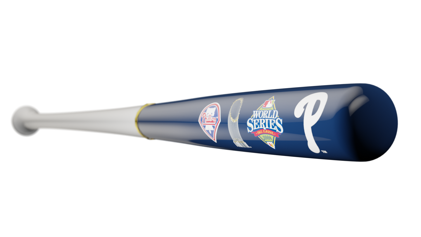 Phillies 2008 WS Champs Bat | Relive Baseball History