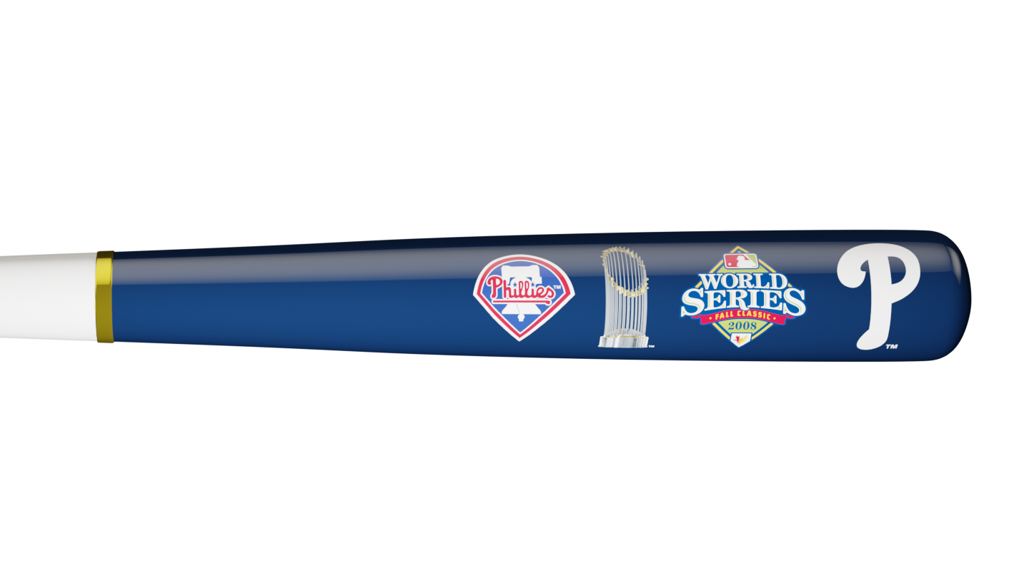 Phillies 2008 WS Champs Bat | Relive Baseball History